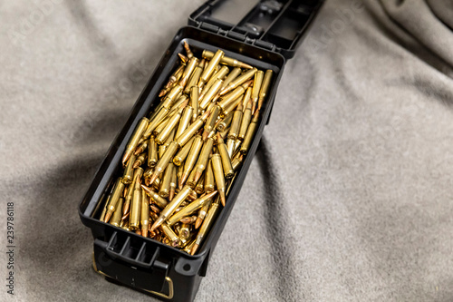 Ammo Can of 556 AR-15 Ammunition, Brass Reloads