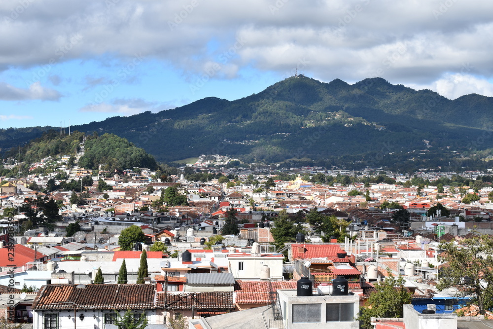 Vista panorámica de San Cristobal de las Casas, Chiapas.
