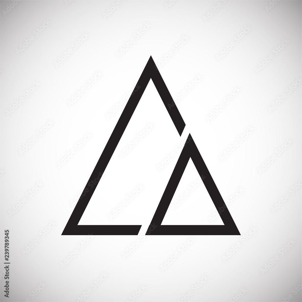 Mountain icon on white background for graphic and web design, Modern simple vector sign. Internet concept. Trendy symbol for website design web button or mobile app Mountain icon on white background for graphic and web design, Modern simple vector sign. Internet concept. Trendy symbol for website design web button or mobile app