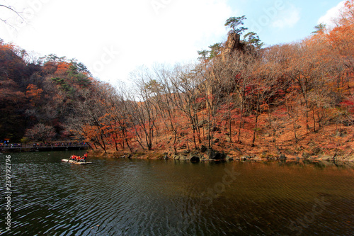 GuanMenShan scenic natural landscape and tourists, China photo