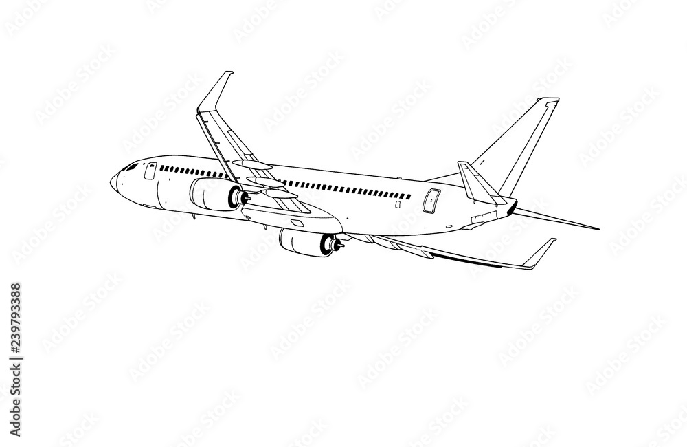 漫画風ペン画イラスト 飛行機 Stock Illustration Adobe Stock 漫画風ペン画イラスト 飛行機 Stock Illustration Adobe Stock