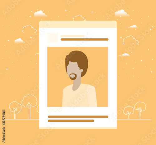 picture of man in acount template photo