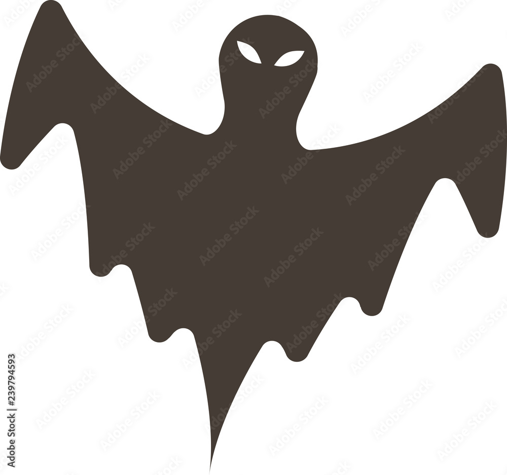 Vector bat logo in Halloween on the White Blackground Vector bat logo in Halloween on the White Blackground