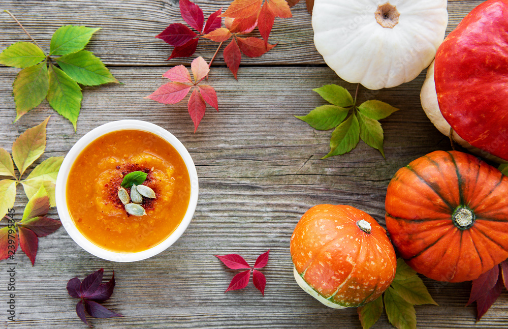 Bowl of pumpkin soup Bowl of pumpkin soup