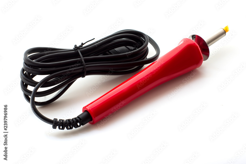 New soldering tool isolated on white background New soldering tool isolated on white background