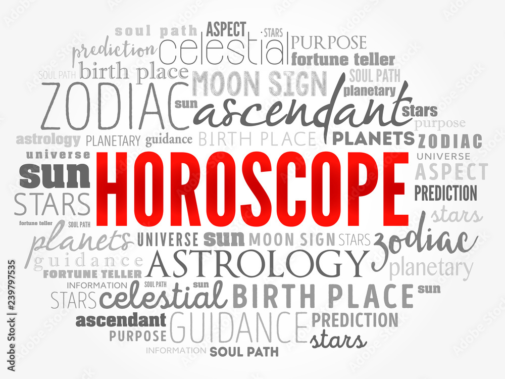 HOROSCOPE word cloud collage , concept background HOROSCOPE word cloud collage , concept background