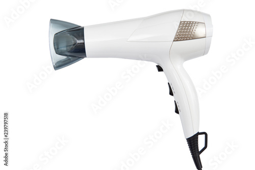 white hair dryer
