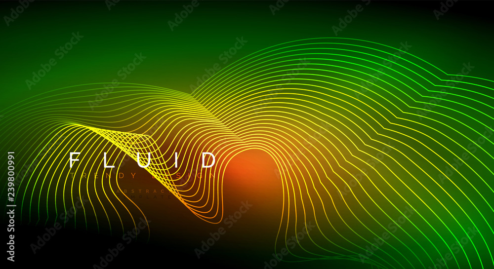 Digital flowing wave particles abstract background Digital flowing wave particles abstract background