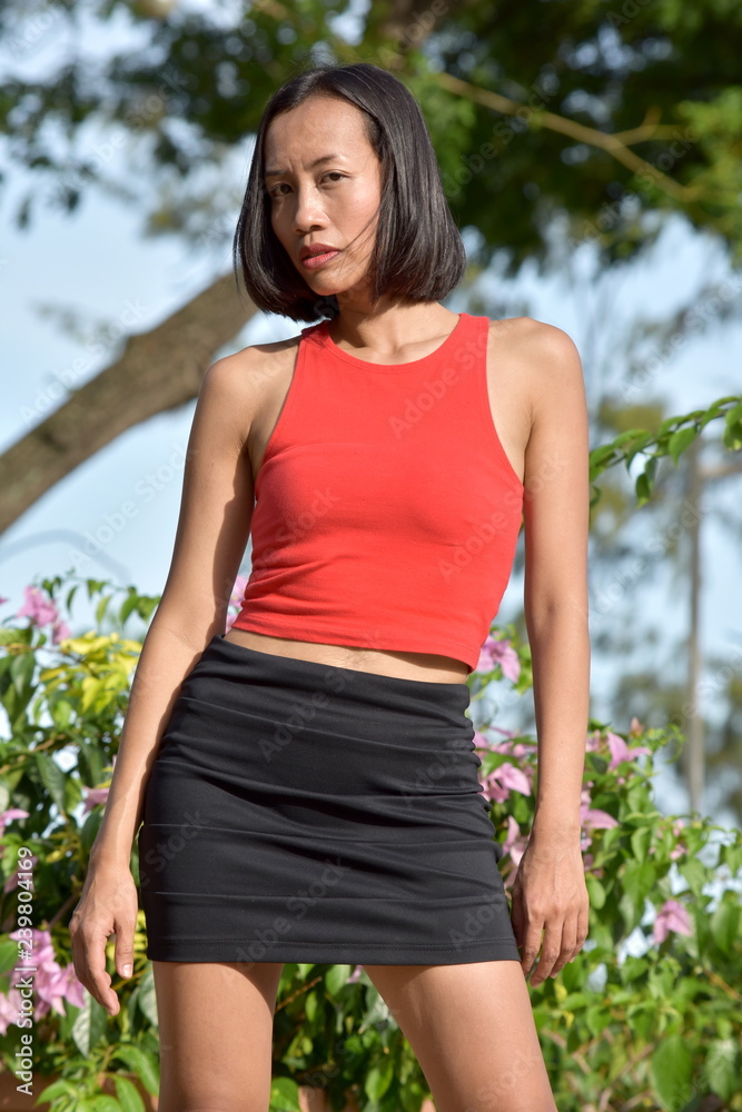 Fototapeta premium Serious Pretty Minority Female Woman