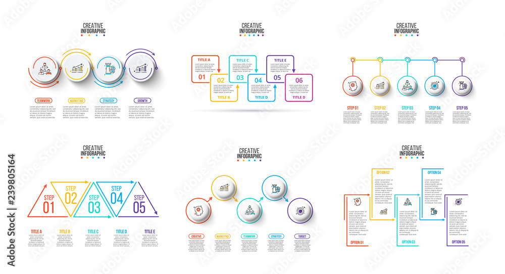Vector infographic design template. Business concept with options, parts, steps or processes. Can be used for workflow layout, diagram, number options, web design. Data visualization.