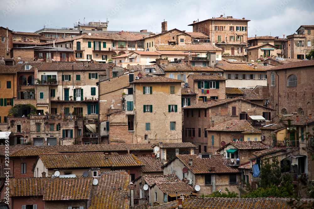 panoramic view of town in Italy