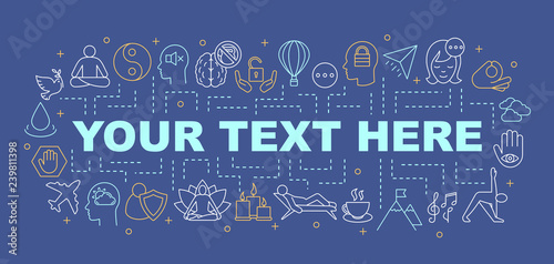 Calmness word concepts banner