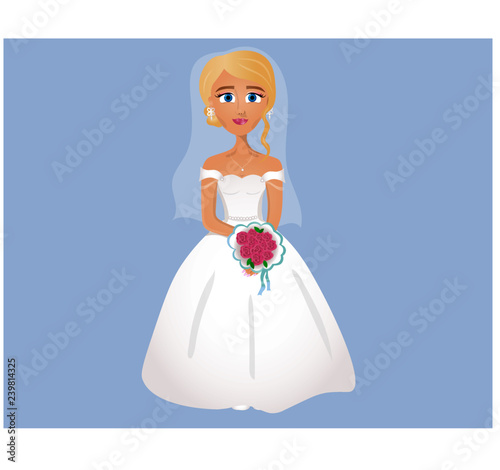 bride in white dress