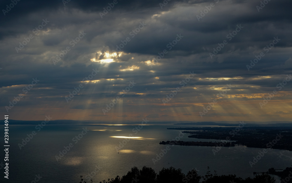 Sunset over Bodesee