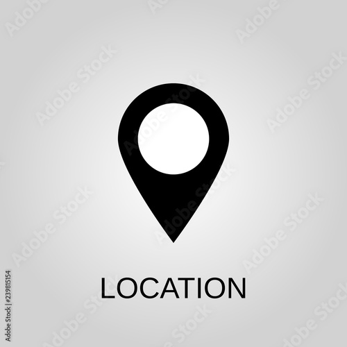 Location icon. Pointer concept symbol design. Stock - Vector illustration can be used for web.