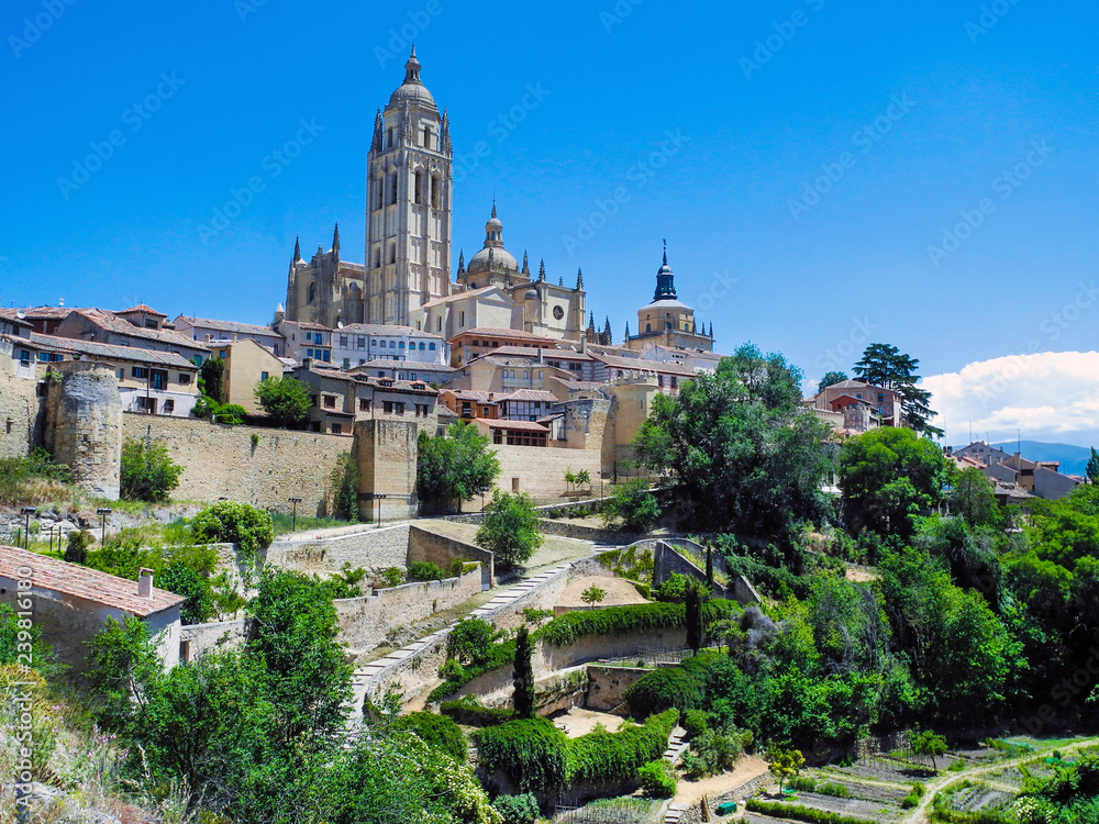 Virgin Merry Cathedral in Segovia, Spain.