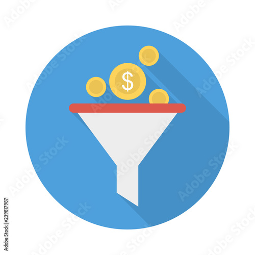 funnel   filter   dollar