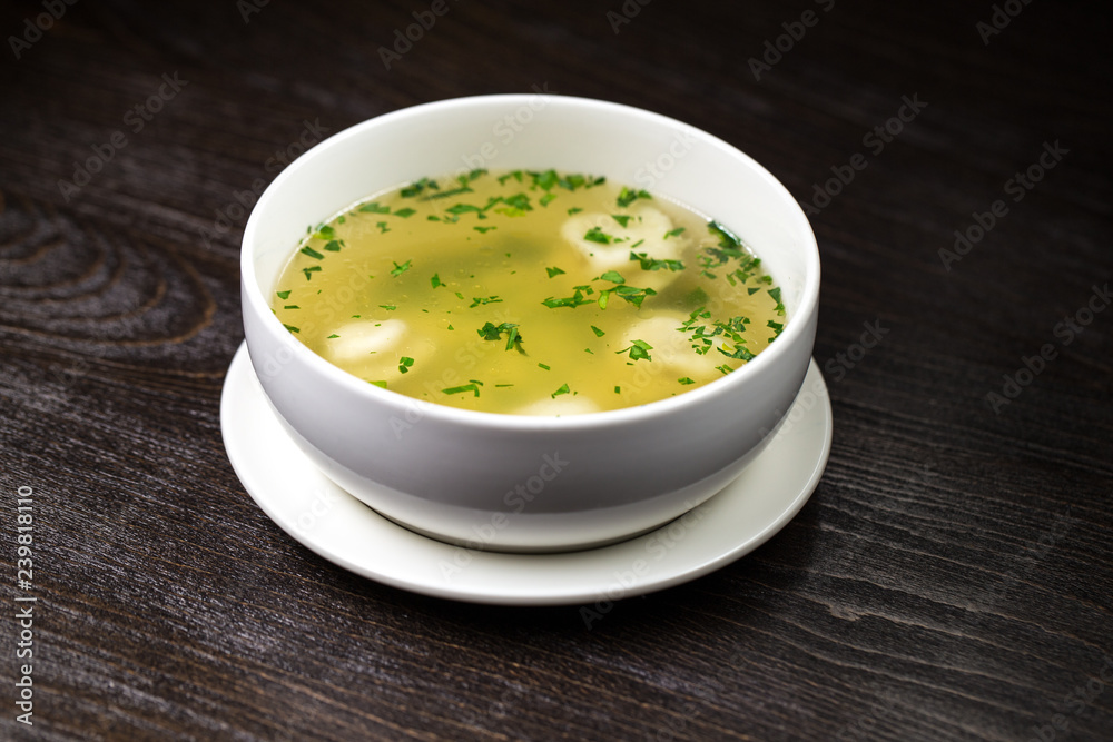soup in a bowl