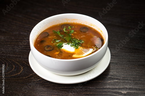 soup in a bowl