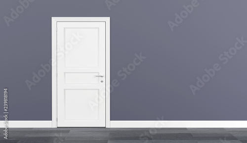 closed door 3D