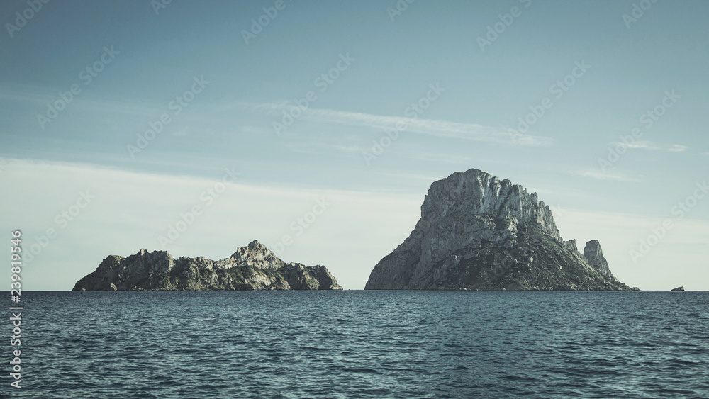 Rocks are washed by water. Sea and sky. Rocks are washed by water. Sea and sky.