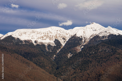 Caucasus mountains, the beginning of winter © Aleksandr