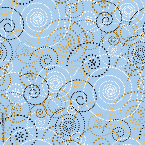 Festive, wedding repeatable motif with dots