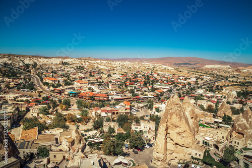Beautiful view of Goreme, Turkey, Cappadocia.