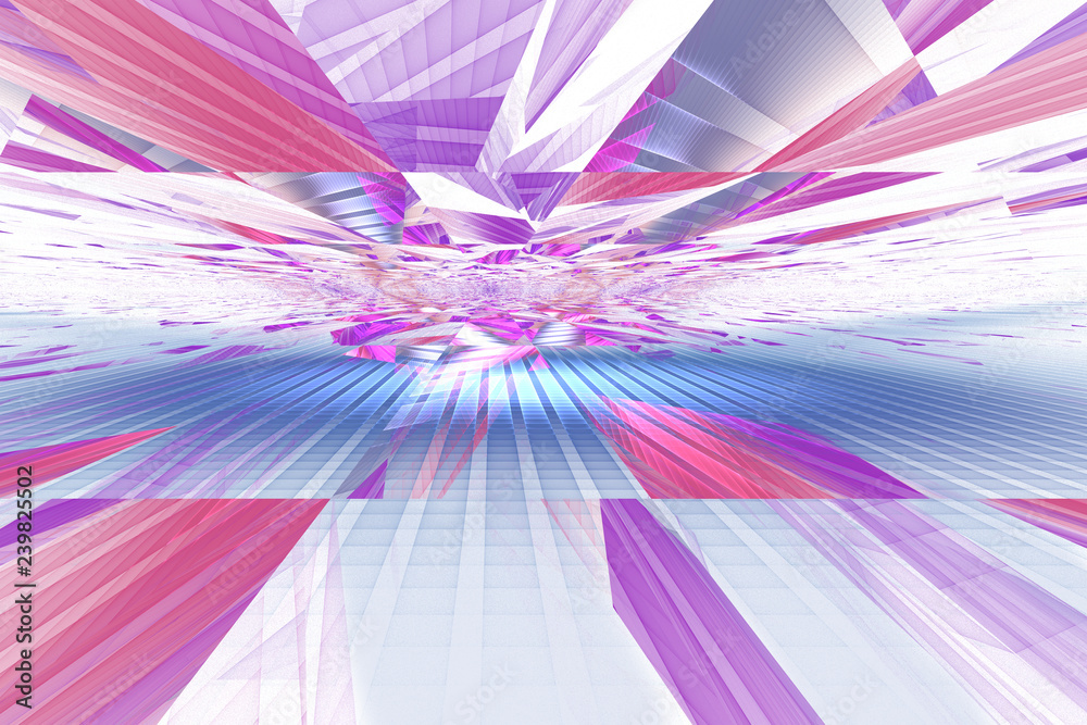 surreal geometric colorful landscape abstract 3d illustration surreal geometric colorful landscape abstract 3d illustration