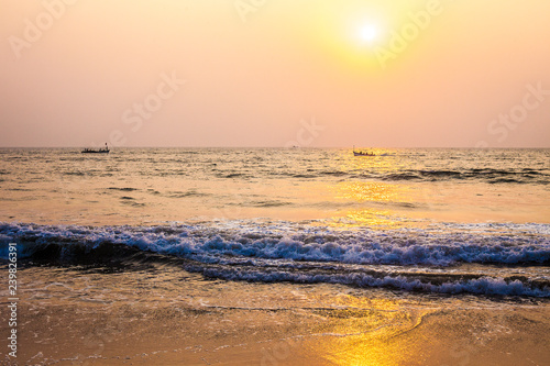 Sunset on Agonda Beach.South Goa.India.29-01-2018.