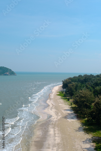 Fototapeta Naklejka Na Ścianę i Meble -  beach and sea lake in Khao Sam Roi Yot National Park