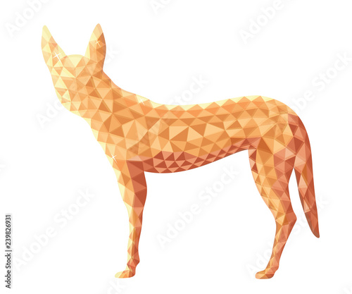 Vector design of  Dingo dog...