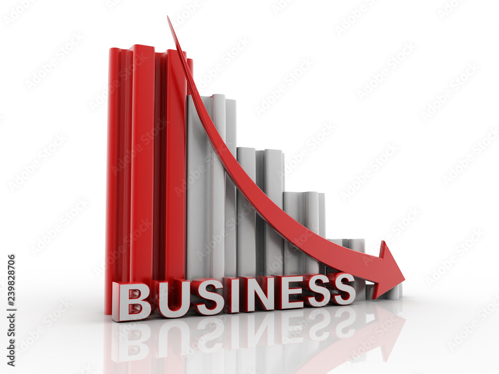 3d illustration Financial crisis concept, Economic Crisis. Business concept 3d illustration Financial crisis concept, Economic Crisis. Business concept
