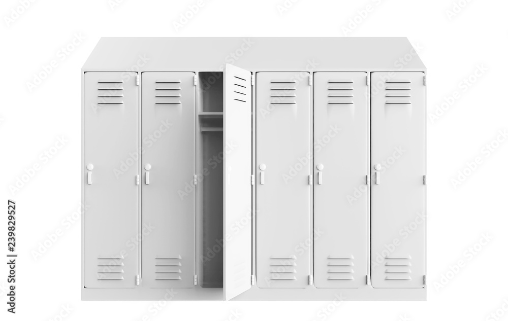 metal cabinets. Lockers in school or gym with silver handles and locks. Safe box with doors, cupboard, compartment. 3d illustration
metal cabinets. Lockers in school or gym with silver handles and locks. Safe box with doors, cupboard, compartment. 3d illustration