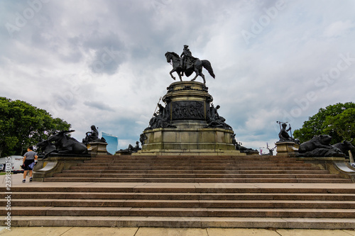 Statue in beautiful city of  Philadelphia photo