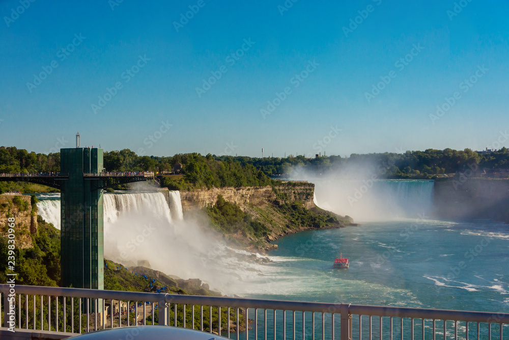 Niagara Falls view in Ontario from Canadian Side Niagara Falls view in Ontario from Canadian Side