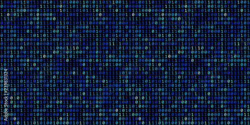 Abstract Technology Binary code Background.Digital binary data a