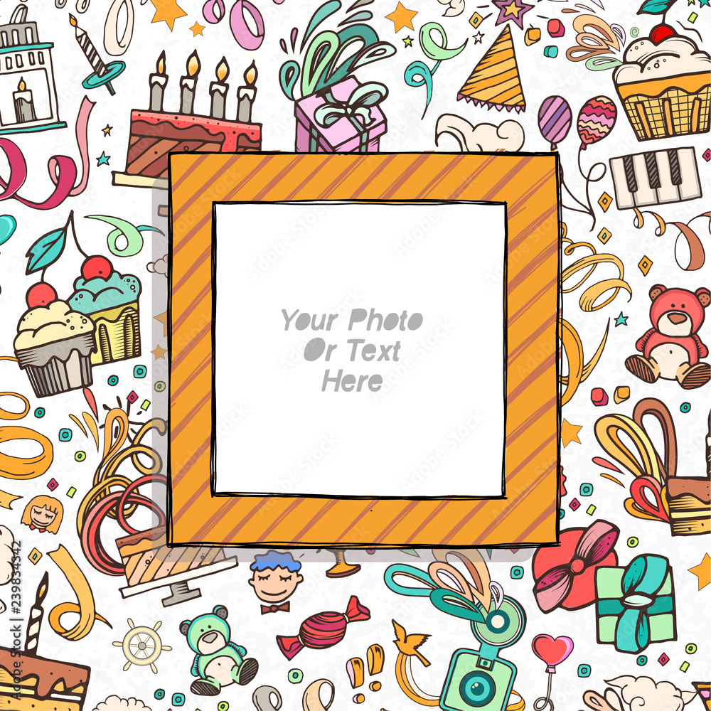 Template vector photo frames Template vector photo frames