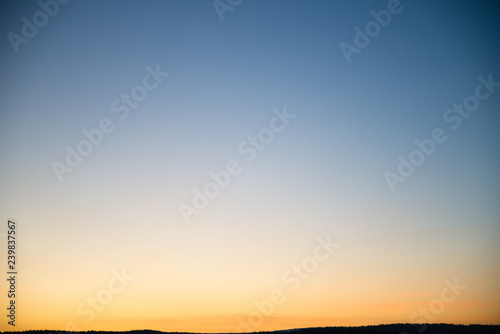 Colorful clear sky without cloud at twilight time before sunrise