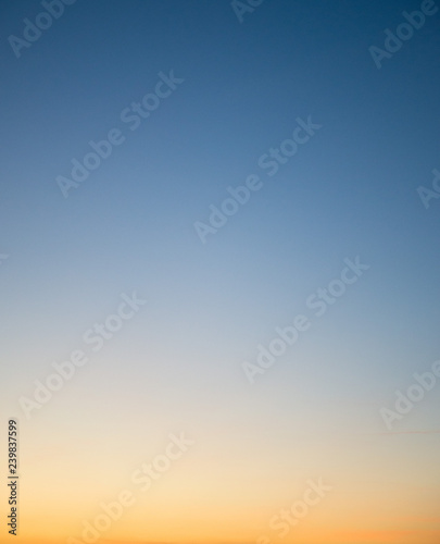 Colorful clear sky without cloud at twilight time before sunrise © woff