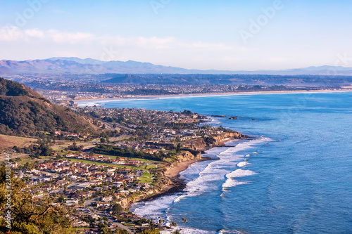 Pismo Beach Coastline from Above, CA