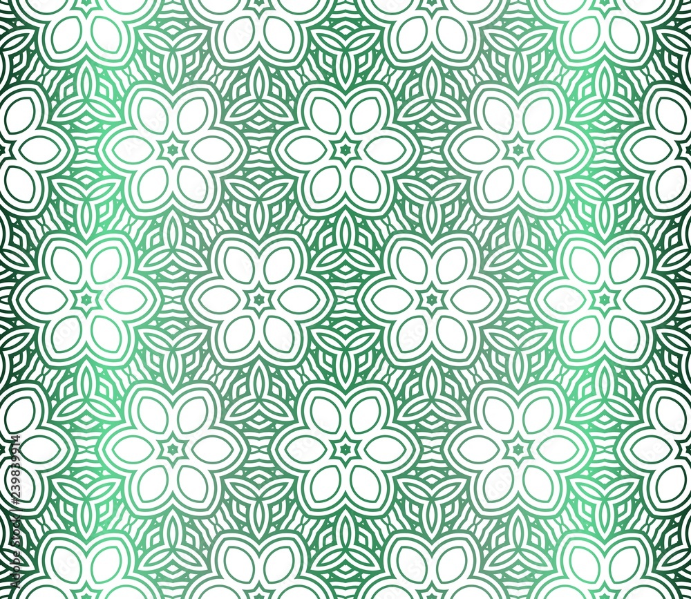 Vector Illustration. Pattern With Floral Ornament, Decorative Border. Design For Print Fabric. Paper For Scrapbook.