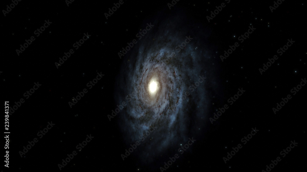 Galaxy, Milky Way galaxy, 50,000 light years across.
