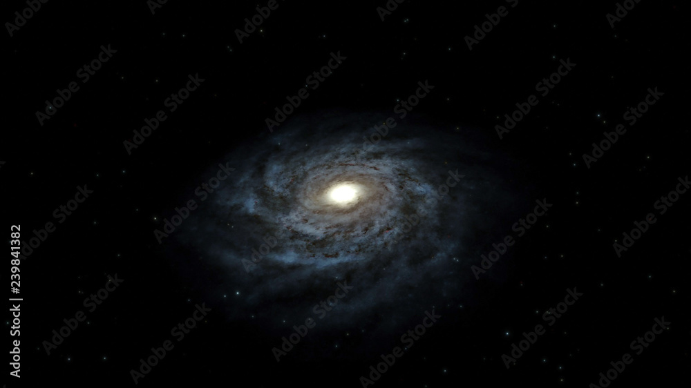 Galaxy, Milky Way galaxy, 50,000 light years across.