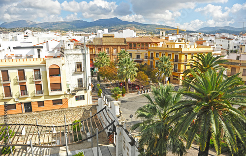 Panoramic view of Cabra, a famous town of the province of Cordoba, Andalusia, Spain photo