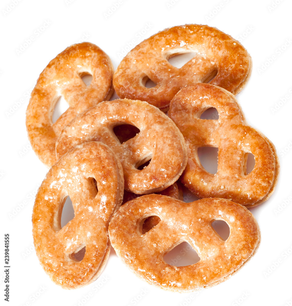 top view of Fresh puff pastry isolated on white background top view of Fresh puff pastry isolated on white background