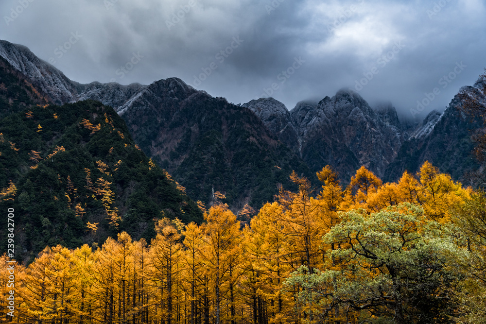 Kamikochi in Autumn, Japanese Alps, Chubu Sangaku National Park