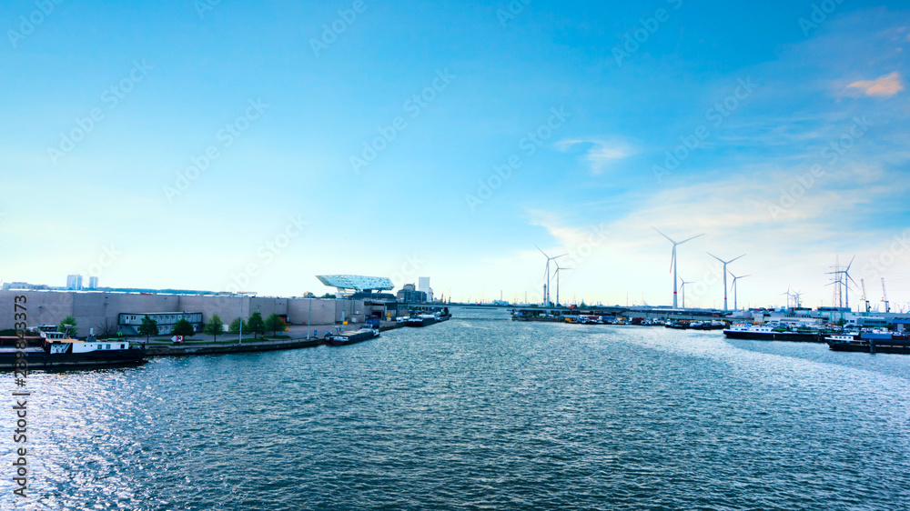 Fototapeta premium the most important harbor for international trade . 