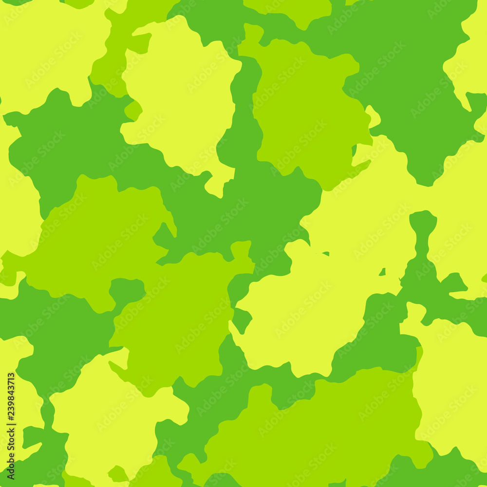 Obraz premium Spring UFO camouflage of various shades of yellow and green colors