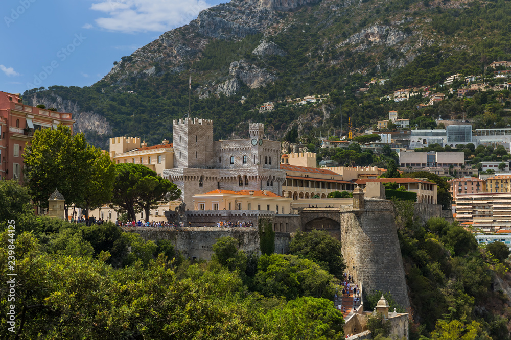 Cityscape of Monaco and Prince Palace